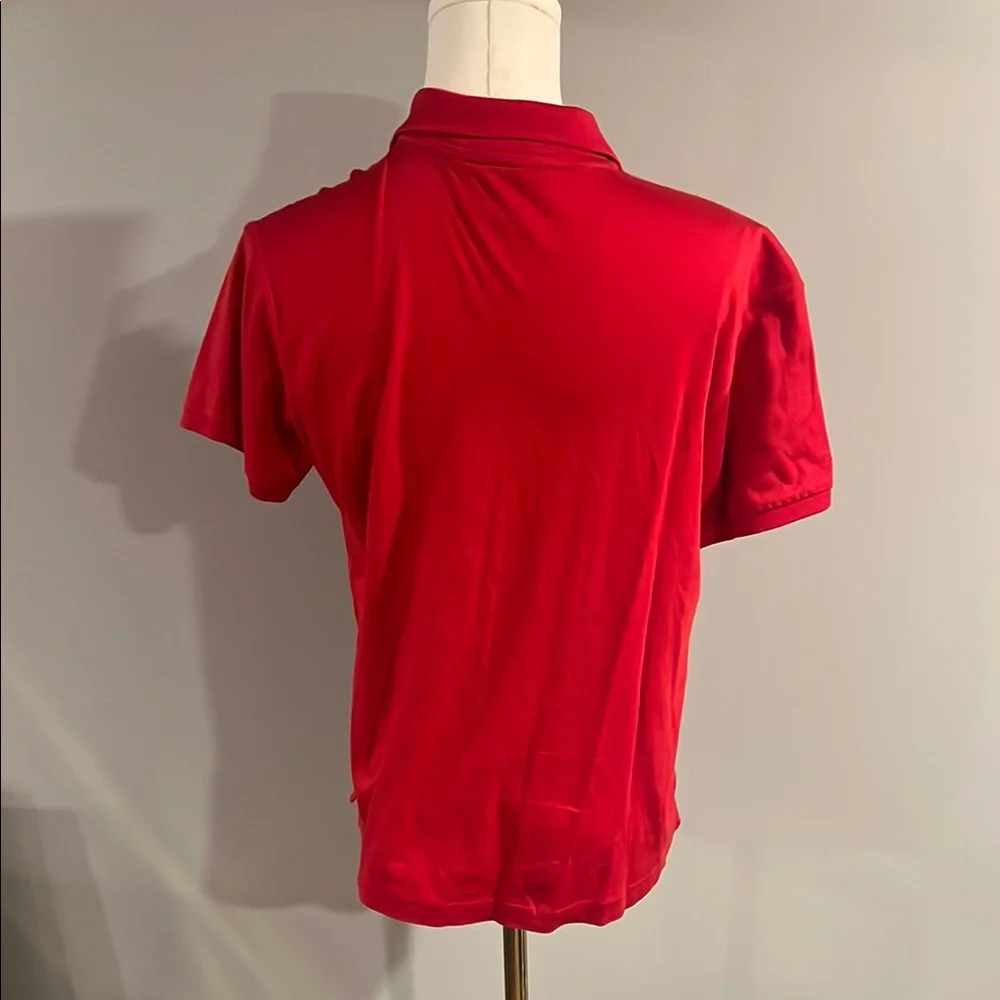 Ralph Lauren Red Polo Shirt Classic Knit Casual - Picture 4 of 4